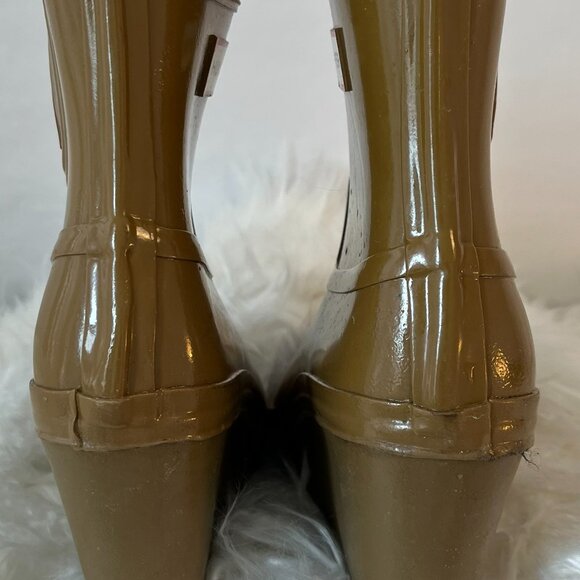 Hunter Boots, Camel, Wedge Heel, Size 7 - Picture 4 of 7